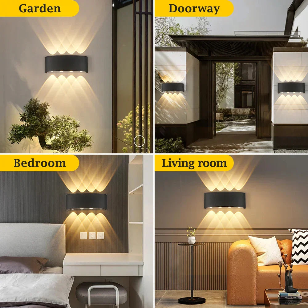 DecorBites™ LED Outdoor Garden Wall Light Waterproof Decor Porch Lamp Fixture