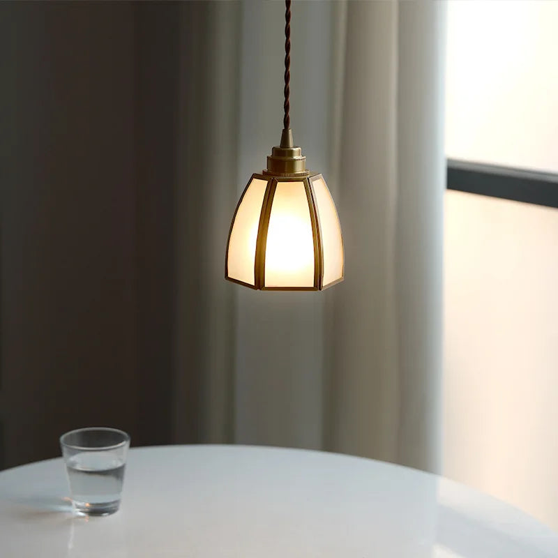 DecorBites™ Glass Copper LED Pendant Lights: Modern Nordic Lighting for Home, Dining, & Restaurant