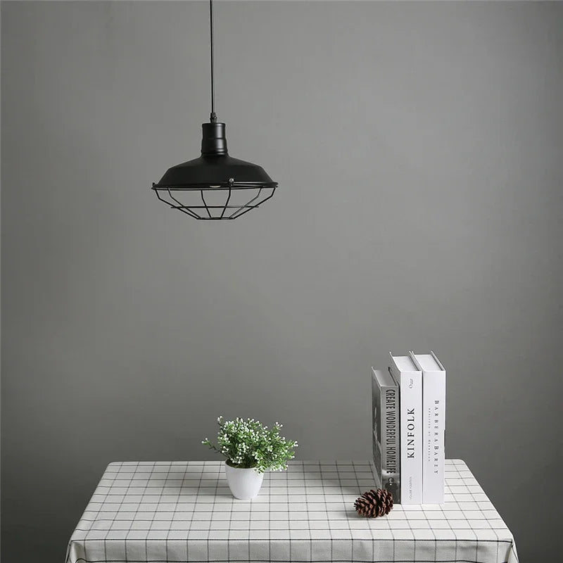 DecorBites™ Iron Pendant Lights: Rural Retro Personalized Pot Lid Chandelier