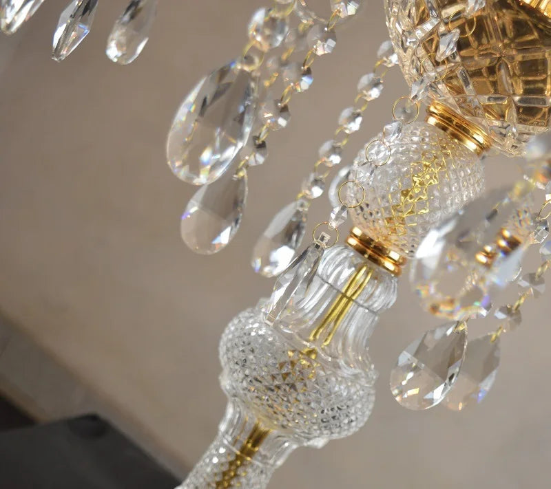 DecorBites™ Crystal Floor Lamp: Modern French Style for Living, Bedroom, Dining, Kitchen