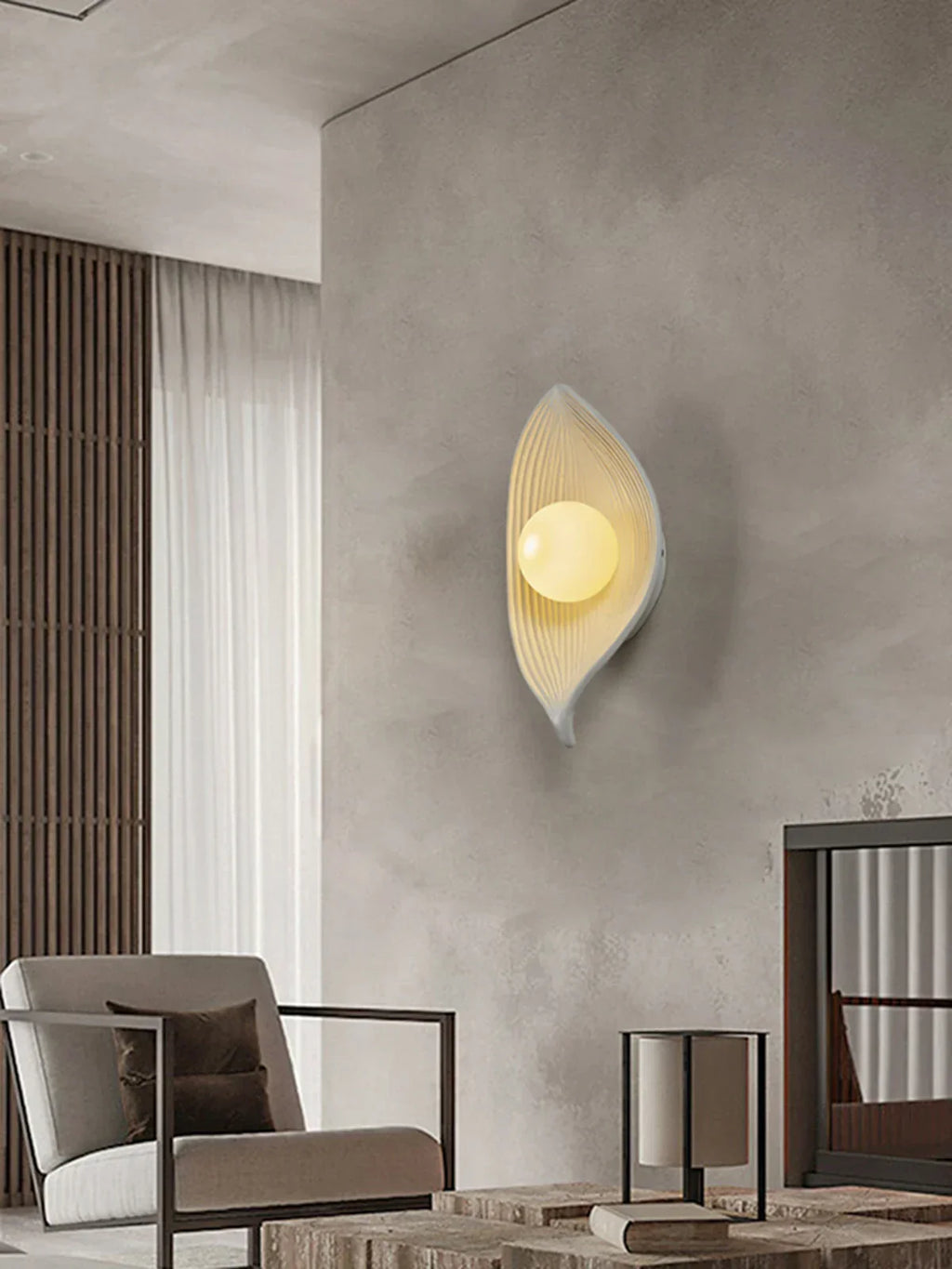 DecorBites™ Leaf Resin LED Wall Sconces for Bedroom Living Room Corridor, Indoor Decor Lighting