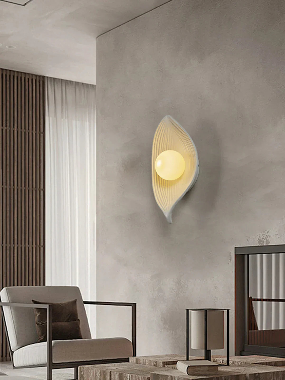 DecorBites™ Leaf Resin LED Wall Sconces for Bedroom Living Room Corridor, Indoor Decor Lighting