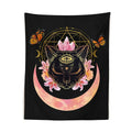 DecorBites™ Cat Witch Moon Star Tapestry Wall Hanging - Trippy Psychedelic Wall Decor