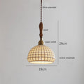 DecorBites™ Ceramic LED Pendant Light: 30CM, Home Decor, Bedroom, Living Room, Dinning, Wood & Copper Socket