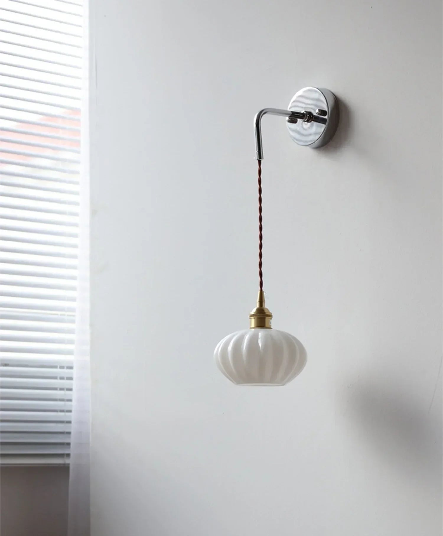 DecorBites™ LED Glass Wall Light Fixture Bedroom Aisle Study Modern Adjustable Bedside Lamp