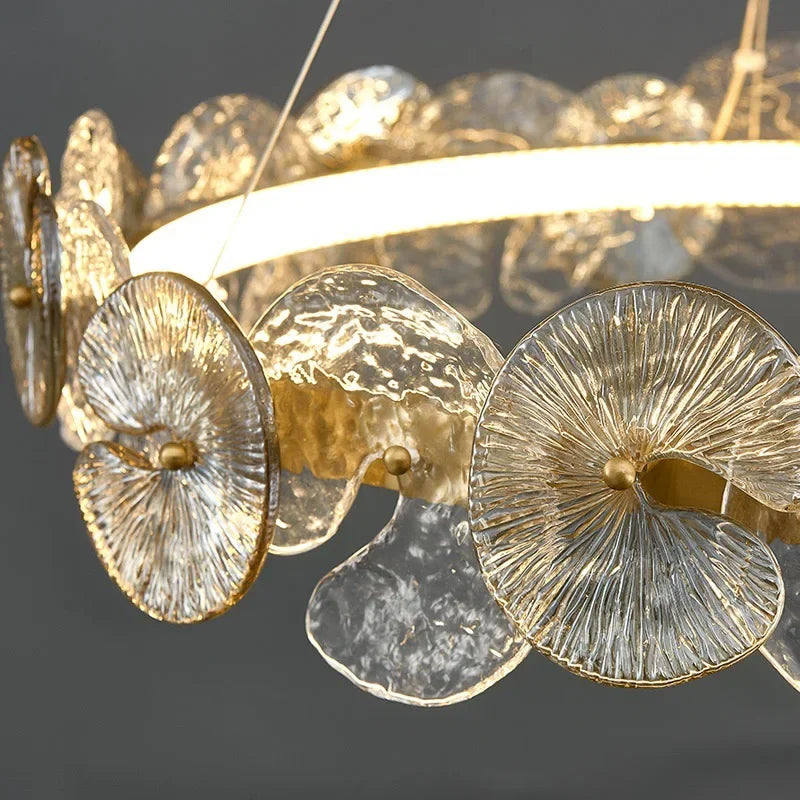DecorBites™ LED Flower Design Ceiling Chandelier for Modern Living Room Bedroom Dining Area