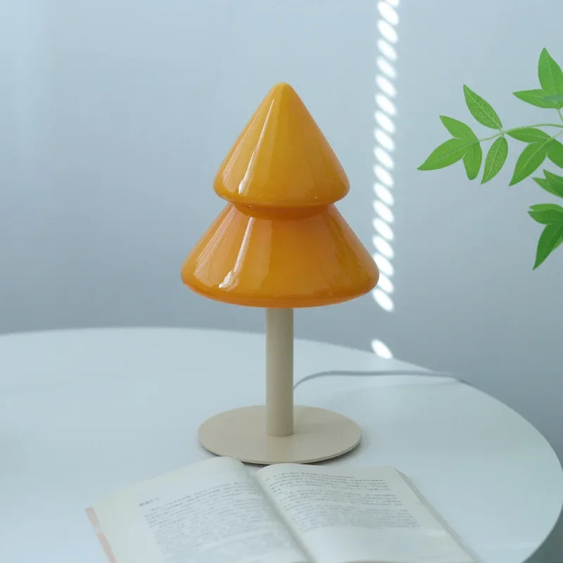 DecorBites™ Christmas Tree Glass Table Lamp for Living Room & Bedroom Decor