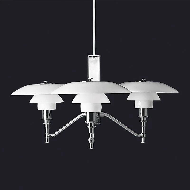 DecorBites™ Lotus Glass Chandelier PH Pendant Light Classic Nordic Dining Room Bedroom Lamp
