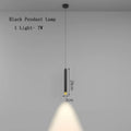 DecorBites™ Black Pendant Lamps: Modern Bedroom Lighting with Long Cable