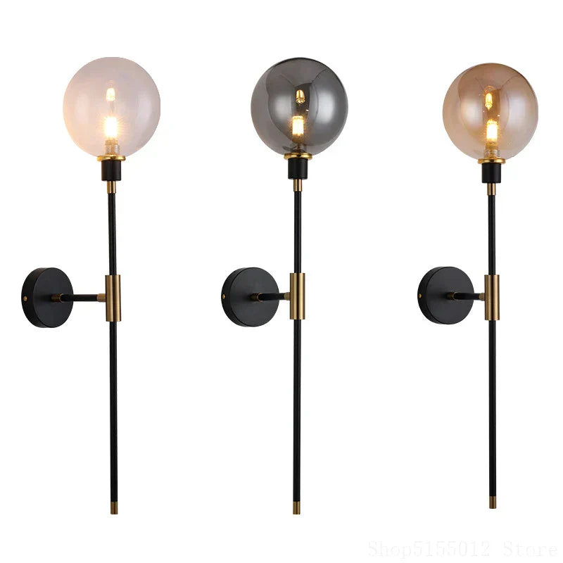 DecorBites™ Glass Ball Wall Lamp for Modern Home Decor & Lighting Fixture