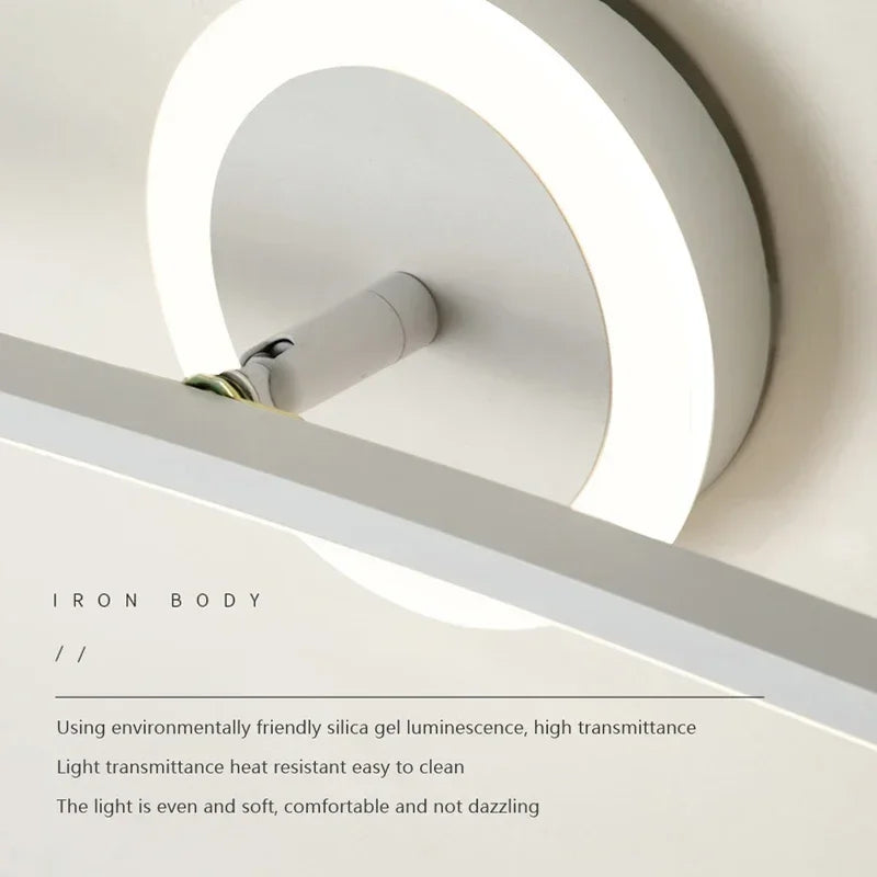 DecorBites™ LED Wall Lamps: Modern Iron Baking Paint Craft Light for Bathroom Bedroom Living Room