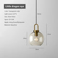 DecorBites™ Industrial Glass Pendant Light for Living Room Kitchen Chandeliers