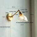 DecorBites™ LED Glass Wall Light Fixture Up Down Rotate Modern Living Room Bar