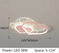 DecorBites™ Children's Love LED Chandelier: Kids Room Bedroom Lighting Fixture