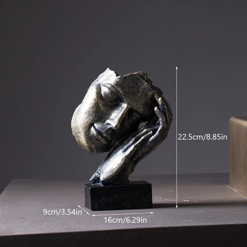 DecorBites™ Loving Couple Resin Statue for Interior Decor and Valentine's Day Gift