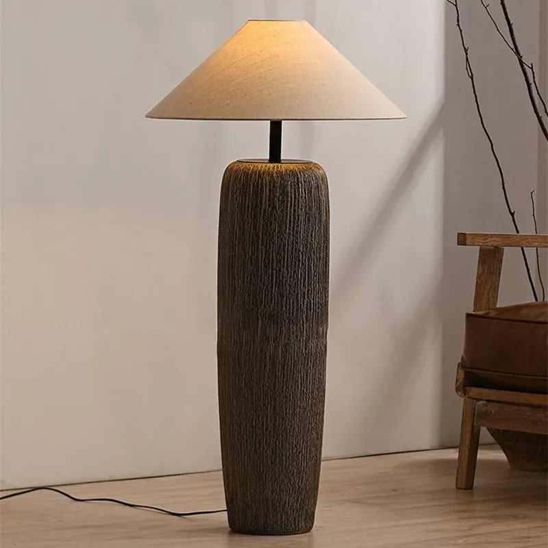 DecorBites™ Ceramic Wabi Sabi Antique Japanese Floor Lamp for Living Room