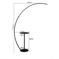 DecorBites™ Arc LED Floor Lamp with Remote Control - Nordic Minimalist Design