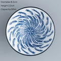 DecorBites™ Blue & White Ceramic Kung Fu Tea Cup, Japanese Style Porcelain Sake Espresso Mug