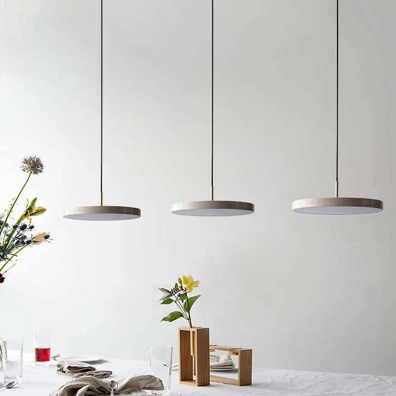 DecorBites™ LED Pendant Light: Iron, Black, White, Blue, Dining, Bedroom, Living, Study, Indoor.