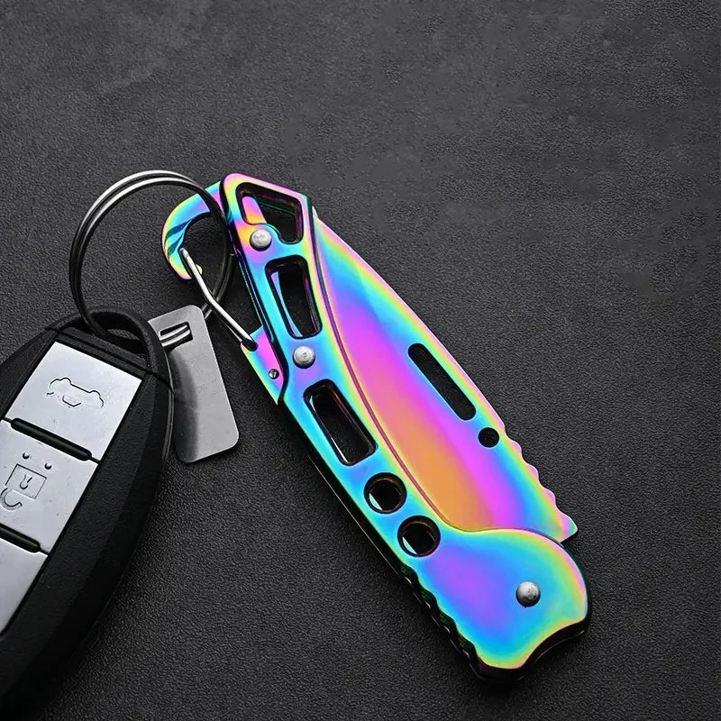 Folding Fruit Knife Stainless Steel Meat Cleaver Kitchen Knife with Non-slip Handle for Kitchen Accessories Pocket Knife