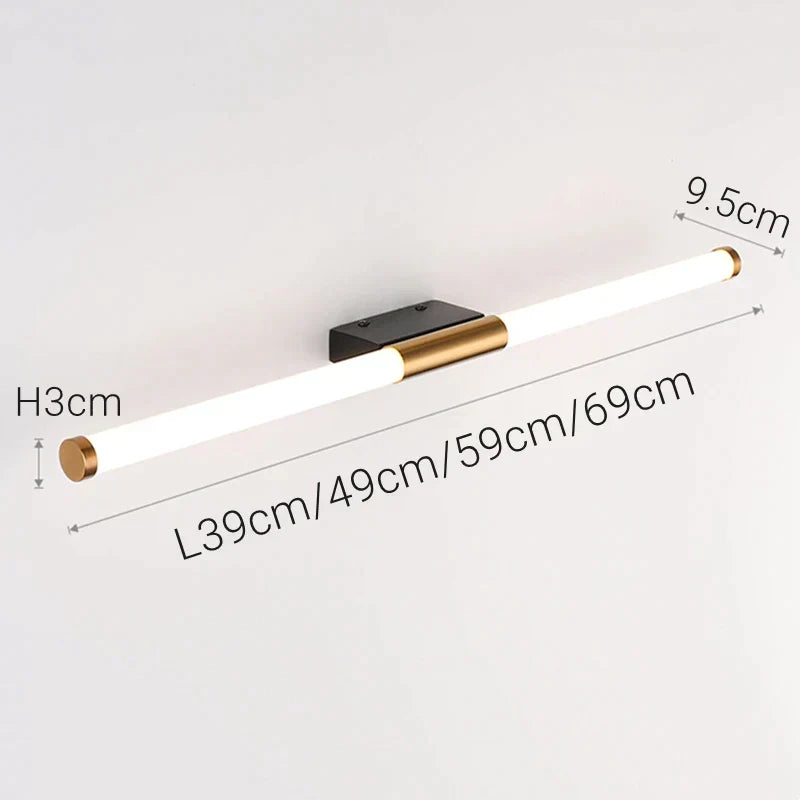 DecorBites™ Bronze LED Mirror Front Wall Lamp, Bathroom Bedroom Vanity Lighting