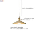 DecorBites™ Ceramic LED Pendant Lamp Copper Hanglamp for Dining Living Room Lighting