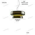 DecorBites™ Amber Glass Ceiling Pendant Lights for Kitchen Island Dining Table Decoration