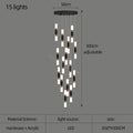 DecorBites™ LED Chandelier Stairway Lamp Dining Table Kitchen Lighting Acrylic Chandelier