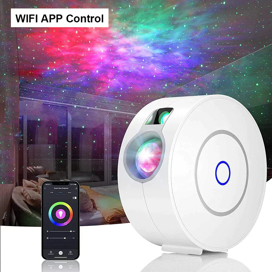 DecorBites™ Aurora Galaxy Star Projector Night Light for Kids Baby Gift