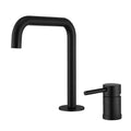 DecorBites™ Brushed Stainless Steel Bathroom Faucet - Deck Mounted Basin Mixer Tap