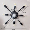 DecorBites™ Industrial Ceiling Fan with Remote Control & LED Lights