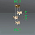 DecorBites™ Butterfly LED Chandelier Copper Pendant Light for Bedroom Living Room Decoration