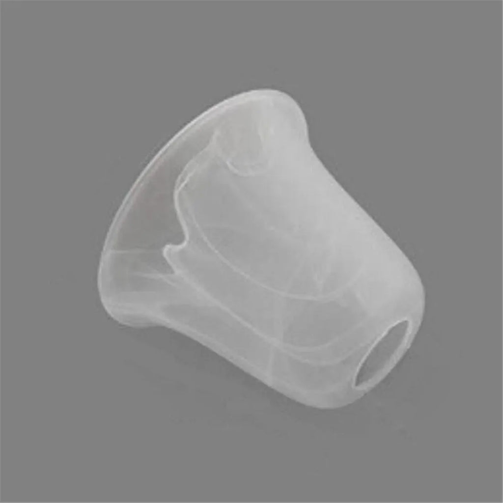 DecorBites™ Alabaster Glass Shade Bell Light Fixture Replacement Cover for Fan Chandelier Sconce