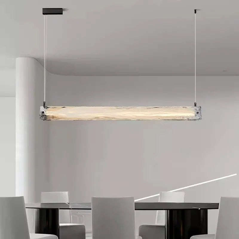 DecorBites™ Cloud Fog Glass Chandelier LED Pendant Light Fixture for Modern Restaurant Bar Counter
