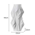 DecorBites™ Ceramic Vase with Artificial Flowers for Desk Decoration and Room Aesthetics