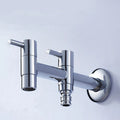 DecorBites™ Brass Double Handle Garden Faucet Bibcock - Multipurpose Toilet & Washing Machine Tap