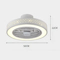 DecorBites™ Bedroom LED Ceiling Fan Light with Remote Control - Small, Modern Chandelier
