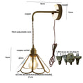 DecorBites™ Copper Adjustable LED Wall Light with Pull Chain Switch