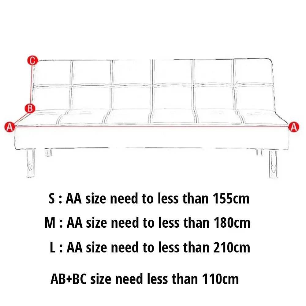DecorBites™ Bohemian Mandala Futon Sofa Cover - No Armrest Couch Slipcover