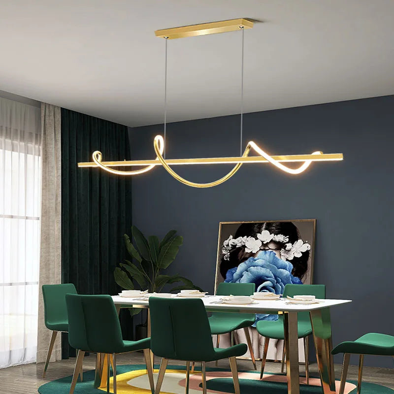 DecorBites™ LED Chandelier Pendant Light Modern Minimalist 120cm Ceiling Mounted Lighting