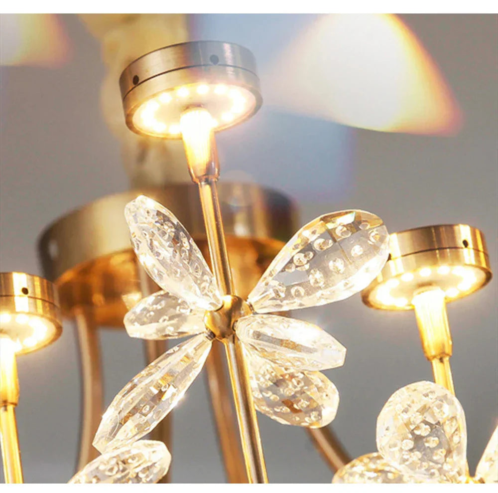 DecorBites™ Butterfly Chandelier: Modern LED Dimmable Pendant Lamp Luxe Crystal Decor-Light 2024