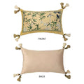 DecorBites™ Autum Orchid Velvet Lumbar Pillow Cover - Oriental Home Decor