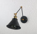 DecorBites™ Black Umbrella Lampshade Adjustable Wall Lights for Cafe, Study & Living Room