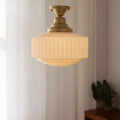 DecorBites™ Brass Glass Pendant Lights LED E27 Gold Lustre Ceiling Lamp
