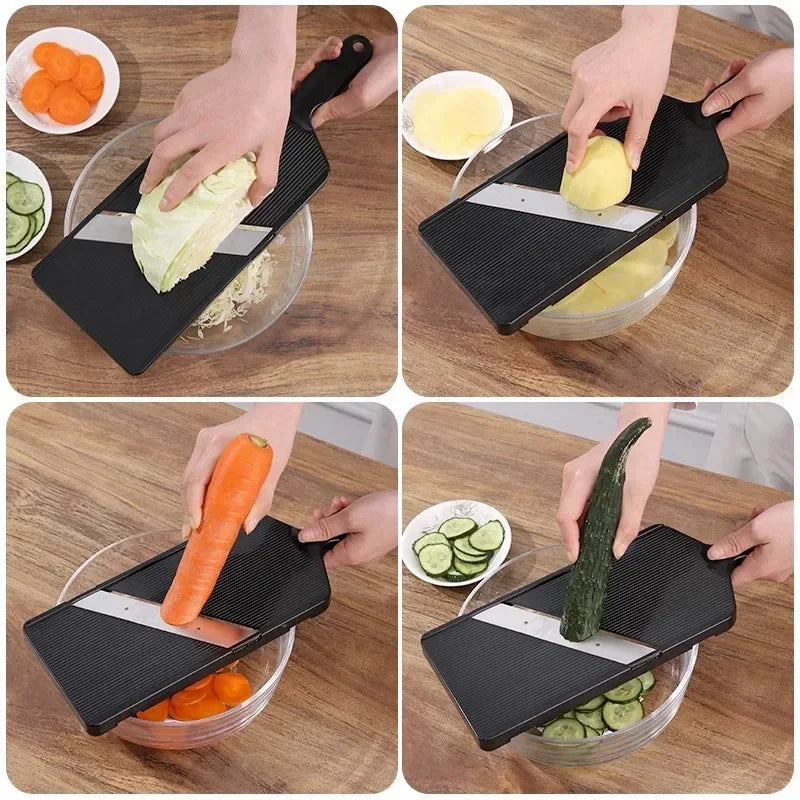 DecorBites™ Cabbage Grater & Shredder for Purple & Round Japanese Salad Slicing