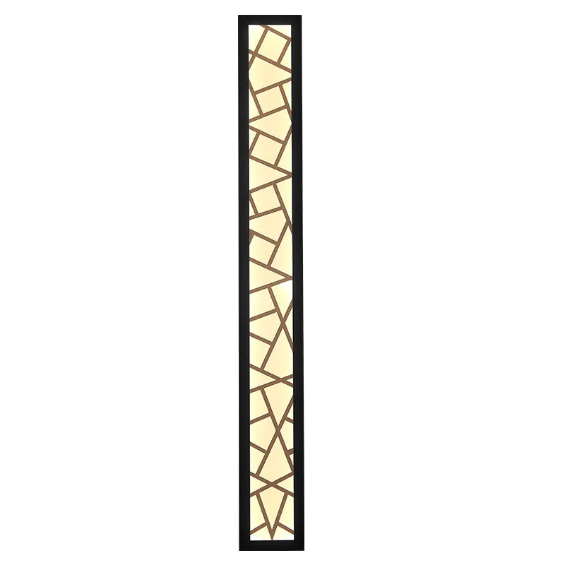 DecorBites™ LED Rectangle Wall Lamp Warm Light 3000K for Parlor Room Stairs Sconce Black