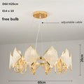 DecorBites™ Crystal Chandelier Pendant Light: Elegant Modern Luxury for Living Room Decor
