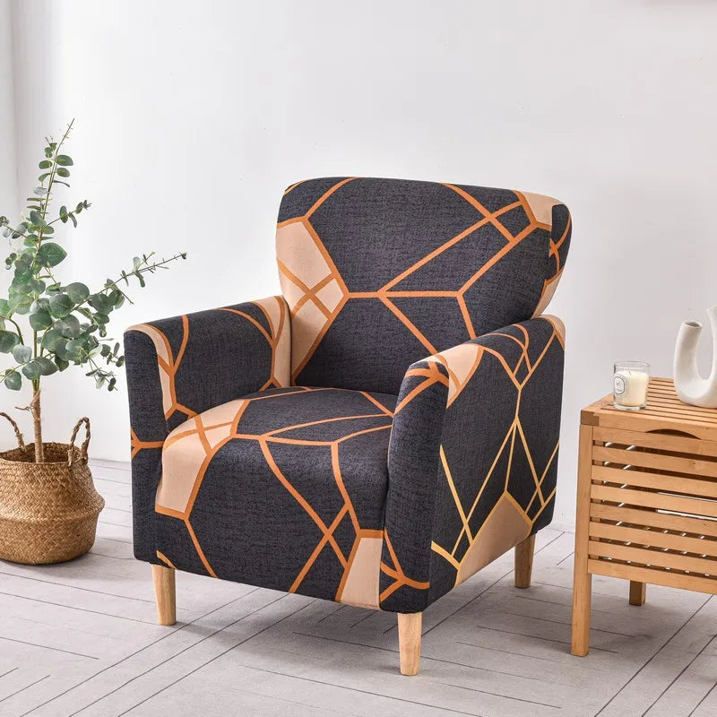 DecorBites™ Accent Chair Cover Slipcovers | Stretch Sofa Couch Case