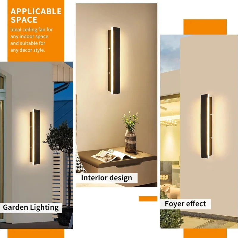 DecorBites™ LED Outdoor Wall Lamp for Balcony Garden Villa Porch Lighting