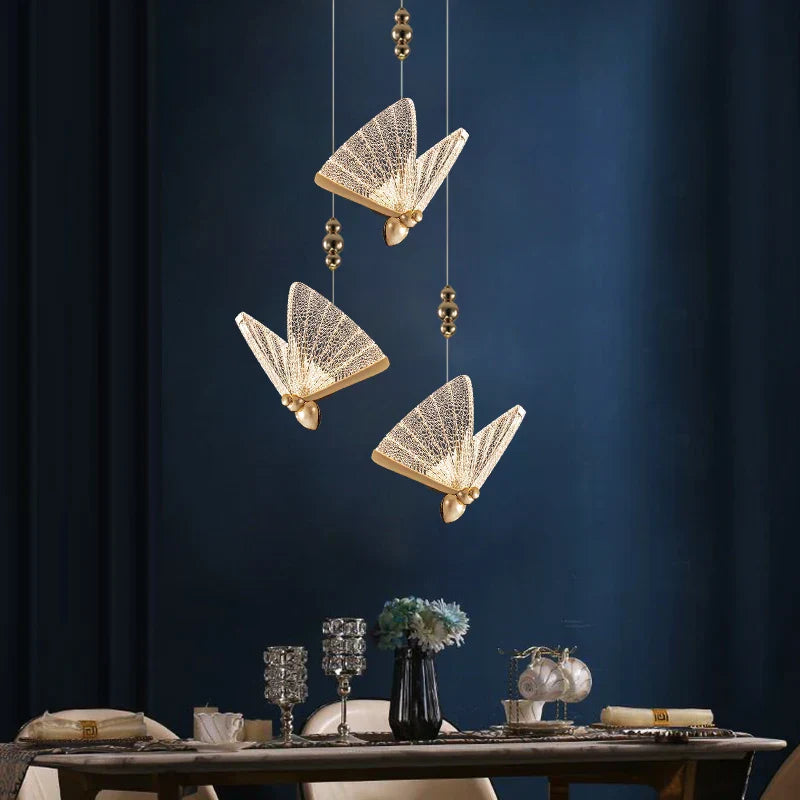 DecorBites™ Acrylic Butterfly Chandelier Ceiling Lamp Indoor Lighting